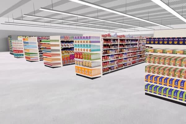 Virtual reality grocery store