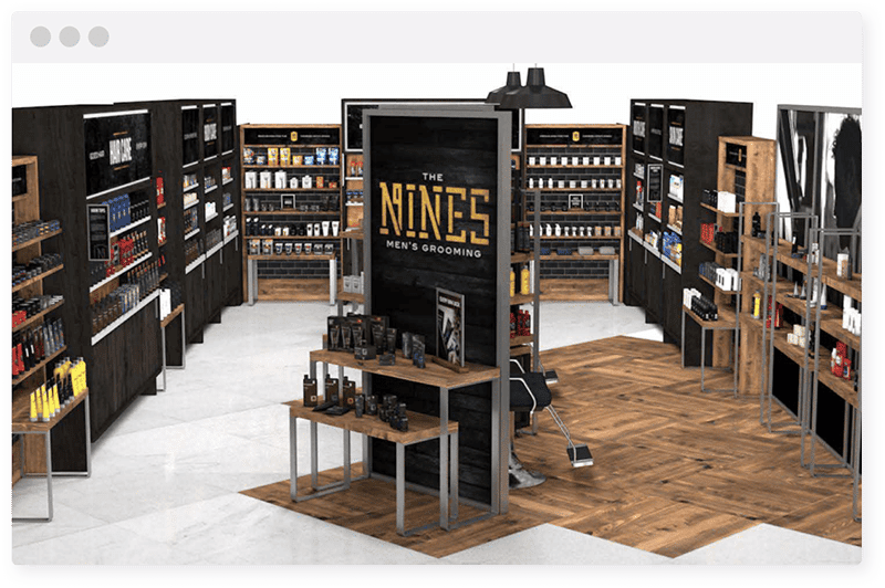 Men's grooming 3D aisle reinvention in virtual reality