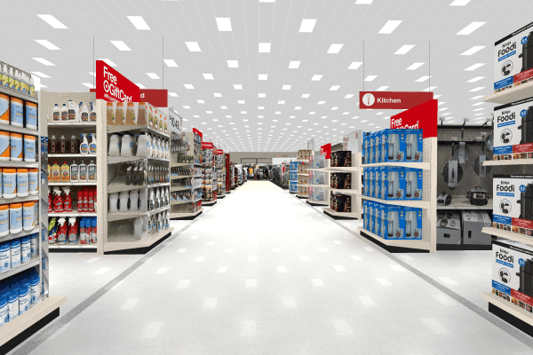 Target store in virtual reality